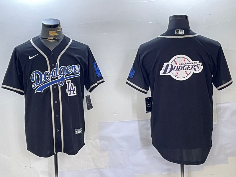 Men Los Angeles Dodgers Blank Black Game 2024 Nike MLB Jersey style 11209
